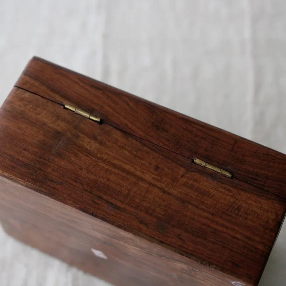 Vintage Carved Wood Box